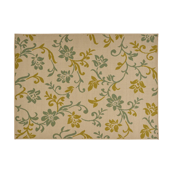 Outdoor 5'3" x 7' Botanical Area Rug - NH435803