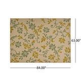 Outdoor 5'3" x 7' Botanical Area Rug - NH435803