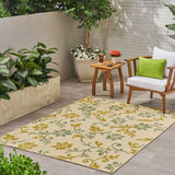 Outdoor 5'3" x 7' Botanical Area Rug - NH435803