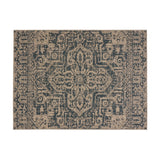 Outdoor Medallion Area Rug, Tan and Blue - NH145803