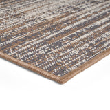 Outdoor Contemporary Area Rug, Gray and Beige - NH945803