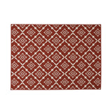 Outdoor Trellis Area Rug, Red and Ivory - NH565803