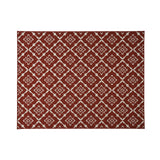 Outdoor Trellis Area Rug, Red and Ivory - NH565803