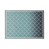 Outdoor Ombre Area Rug, Blue and Ivory - NH375803