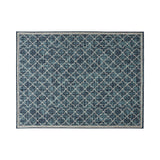 Outdoor Trellis Area Rug, Blue and Ivory - NH575803