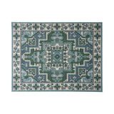 Outdoor Oriental Area Rug, Ivory and Blue - NH185803