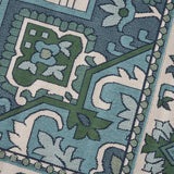 Outdoor Oriental Area Rug, Ivory and Blue - NH185803