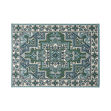 Outdoor Oriental Area Rug, Ivory and Blue - NH185803