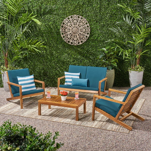 Outdoor 4 Seater Chat Set with Cushions - NH182903