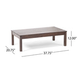 Outdoor Acacia Wood Chat Set with Coffee Table - NH409013