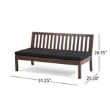 Outdoor Acacia Wood Chat Set with Coffee Table - NH409013