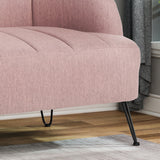 Modern Fabric Settee with Hairpin Legs - NH115903