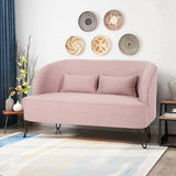 Modern Fabric Settee with Hairpin Legs - NH515903