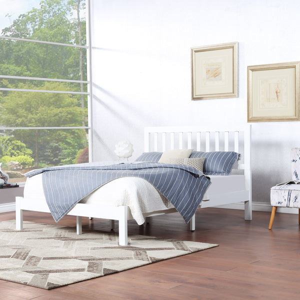 Modern Farmhouse Acacia Wood Queen Bed Platform - NH717113