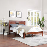 Modern Farmhouse Acacia Wood Queen Bed Platform - NH127113