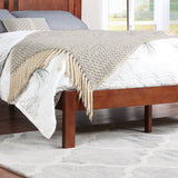 Modern Farmhouse Acacia Wood Queen Bed Platform - NH127113