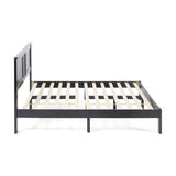 Modern Farmhouse Acacia Wood Queen Bed Platform - NH127113