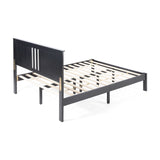 Modern Farmhouse Acacia Wood Queen Bed Platform - NH127113