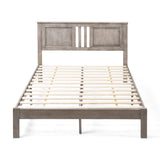 Modern Farmhouse Acacia Wood Queen Bed Platform - NH127113