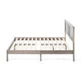 Modern Farmhouse Acacia Wood Queen Bed Platform - NH127113