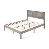 Modern Farmhouse Acacia Wood Queen Bed Platform - NH127113