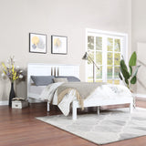 Modern Farmhouse Acacia Wood Queen Bed Platform - NH127113