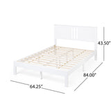 Modern Farmhouse Acacia Wood Queen Bed Platform - NH127113