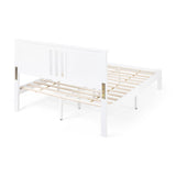 Modern Farmhouse Acacia Wood Queen Bed Platform - NH127113