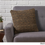 Boho Jute and Cotton Throw Pillow - NH706013