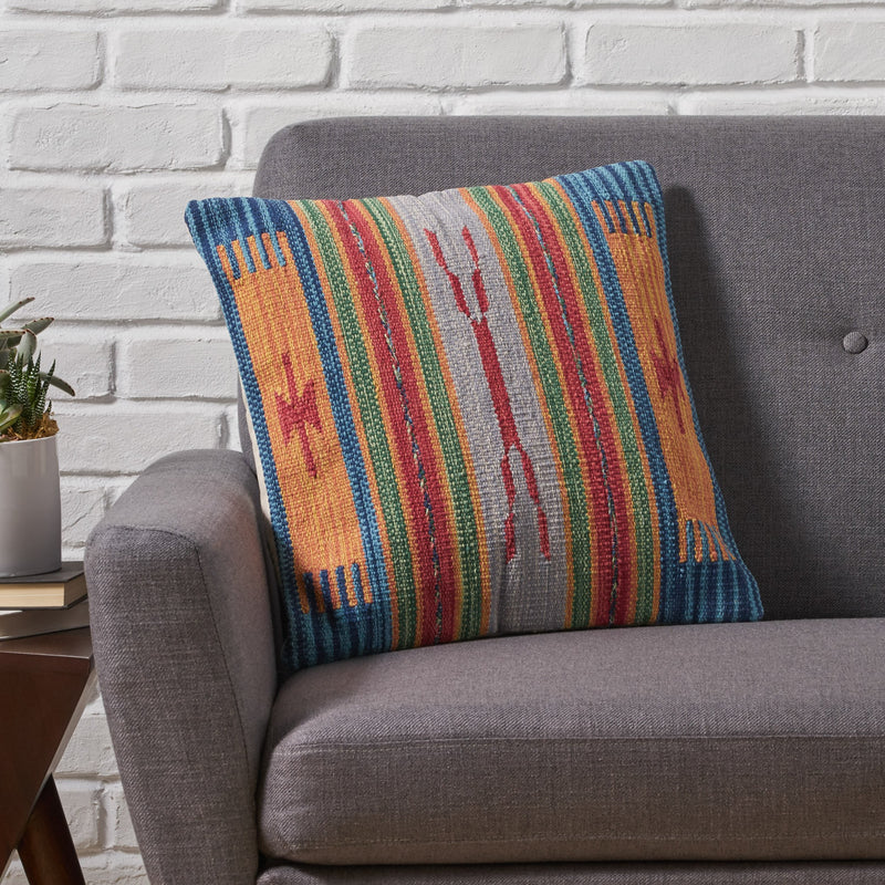 Boho Cotton Throw Pillow - NH326013