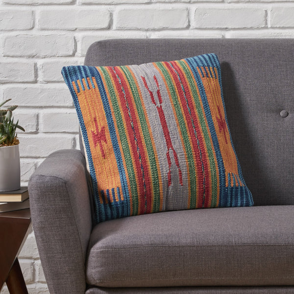 Boho Cotton Throw Pillow - NH326013