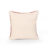 Boho Cotton and Wool Throw Pillow - NH136013