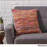 Boho Cotton and Wool Throw Pillow - NH136013