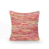 Boho Cotton and Wool Throw Pillow - NH136013