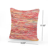 Boho Cotton and Wool Throw Pillow - NH136013