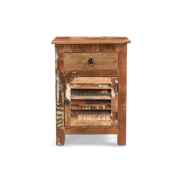 Wooden Side Table with Drawer - NH664013