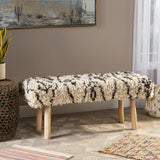 Handcrafted Boho Rectangular Fabric Bench - NH682113