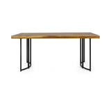 Outdoor Modern Industrial Acacia Wood Dining Table - NH329213