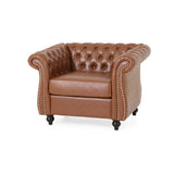 Traditional Chesterfield Club Chairs (Set of 2) - NH962313