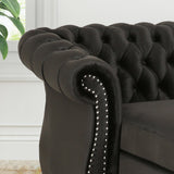 Modern Glam Velvet Chesterfield Chaise Lounge - NH264013