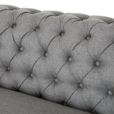 5 Seater Tufted Fabric Chesterfield Sectional - NH014013