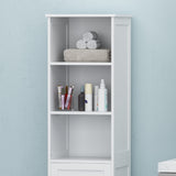 Contemporary Free Standing Linen Tower Storage Bathroom Cabinet - NH491113