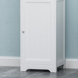 Contemporary Free Standing Linen Tower Storage Bathroom Cabinet - NH491113