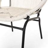 Outdoor Modern Faux Rattan Club Chair (Set of 2) - NH760113