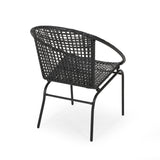 Outdoor Modern Faux Rattan Club Chair (Set of 2) - NH960113