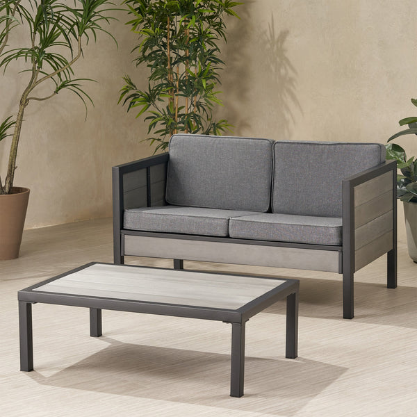 Outdoor Loveseat Set with Coffee Table - NH161113