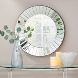 Modern Flat Pleated Mirror - NH725113