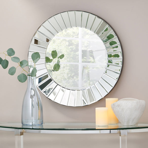 Modern Flat Pleated Mirror - NH725113