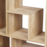 Scandinavian Design Mango Wood Etagere Bookshelf - NH720113