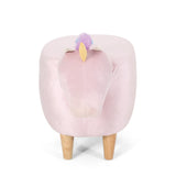 Velvet Unicorn Ottoman - NH152013